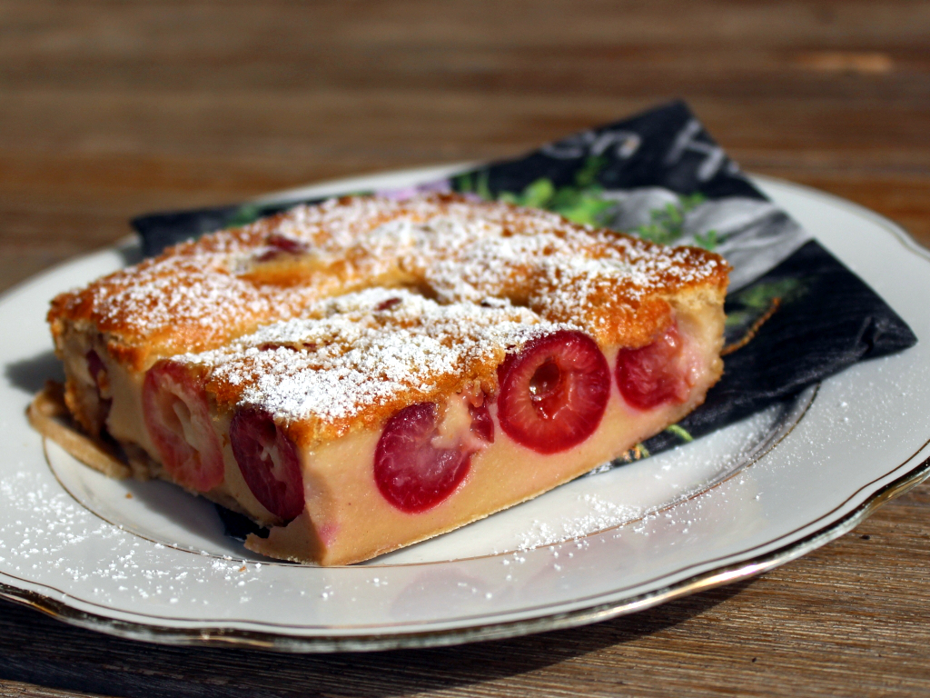 Clafoutis in Nahaufnahme